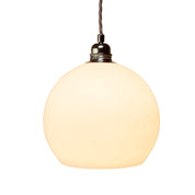 Rowan Medium Pendant Light Marshmallow & Matt Silver