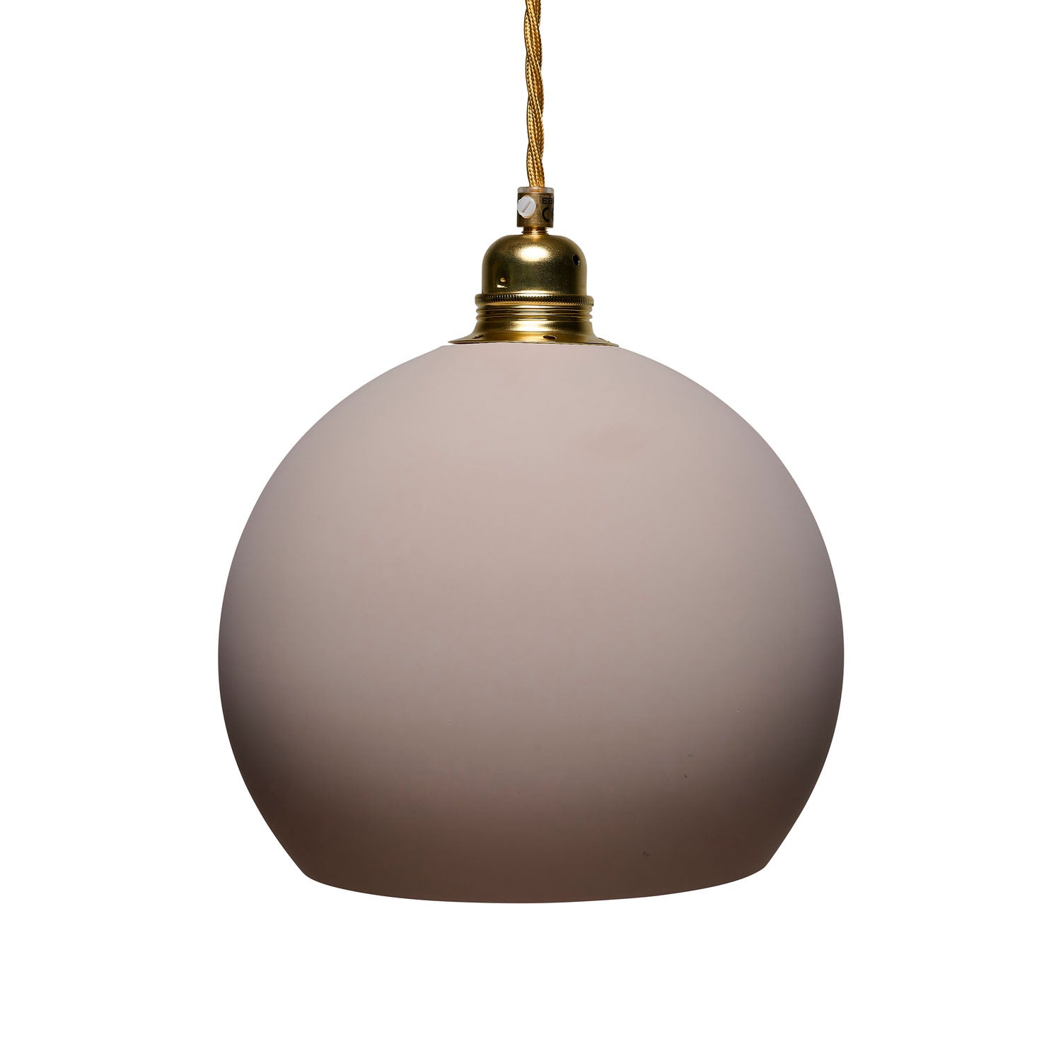 Rowan Medium Pendant Light Latte & Matt Gold