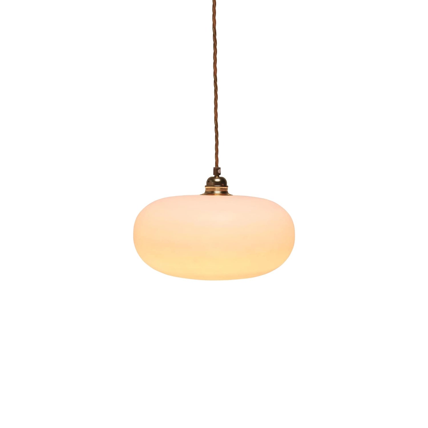 Horizon Medium Pendant Light Marshmallow & Matt Gold