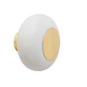 Horizon Medium Bathroom Vanity Light Marshmallow & Shiny Gold