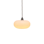 Horizon Medium Pendant Light Marshmallow & Matt Silver
