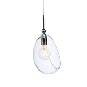 Embrace Medium Pendant Light Clear & Shiny Silver