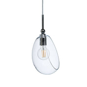 Embrace Medium Pendant Light Clear & Shiny Silver