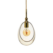 Embrace Medium Pendant Light Golden Smoke & Shiny Silver