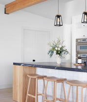 LANTERNA: Scandinavian Wood Trapezium Pendant Lights