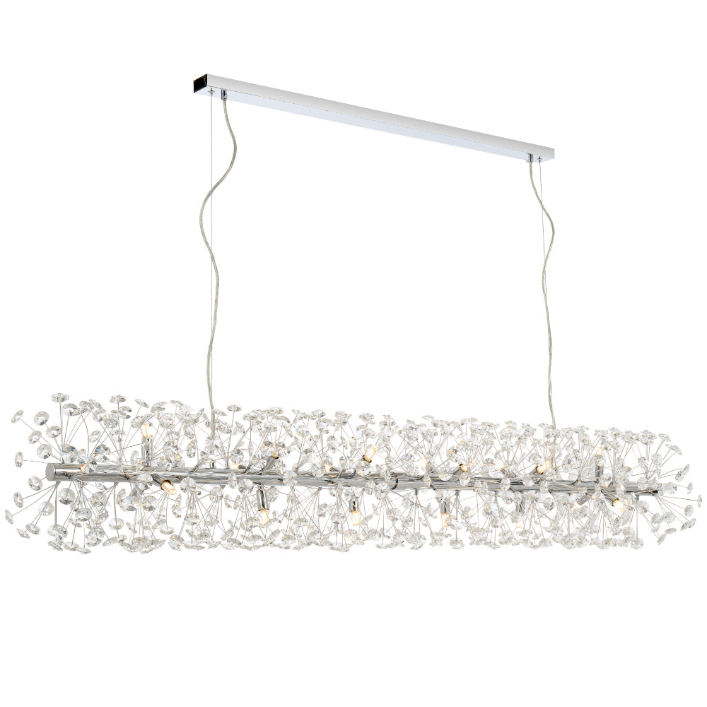 LERIDA 18 LIGHT RECTANGULAR PENDANT