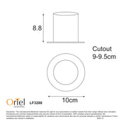 FOCUS.8 WHITE - Tricolour Gimbal LED Recessed