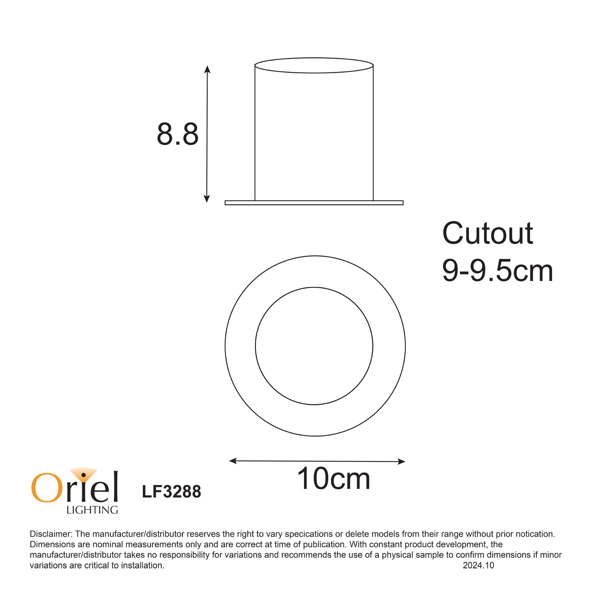 FOCUS.8 WHITE - Tricolour Gimbal LED Recessed