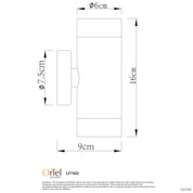 VARDE LED Stainless Steel - Up / Down IP44 Outdoor Wall Light