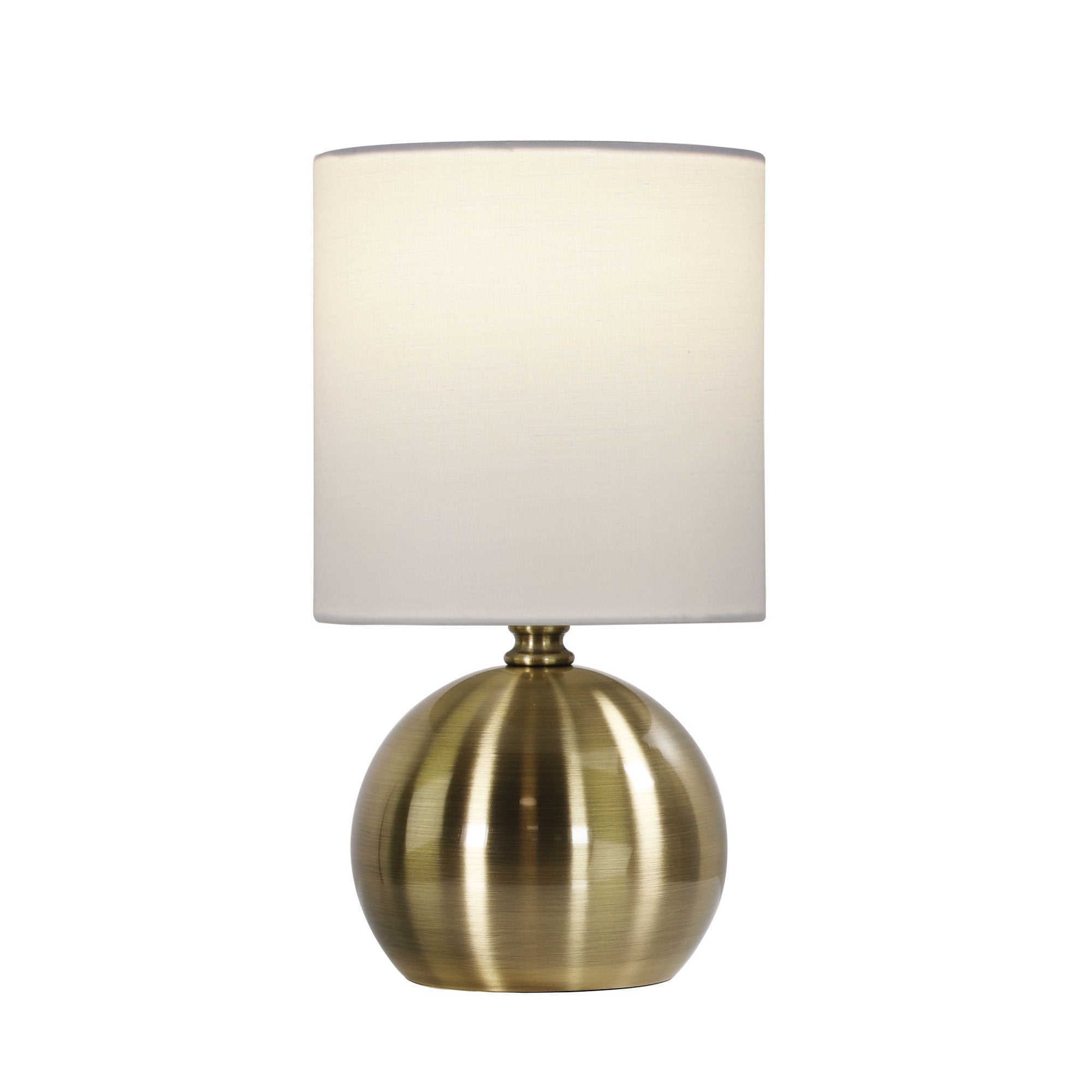 LOTTI ANTIQUE BRASS - ON / OFF Touch Lamp in Antique Brass Finish