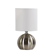 LOTTI BRUSHED CHROME - ON / OFF Touch Lamp Brushed Chrome Finish