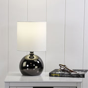 LOTTI GUNMETAL - ON / OFF Touch Lamp in Gunmetal Finish
