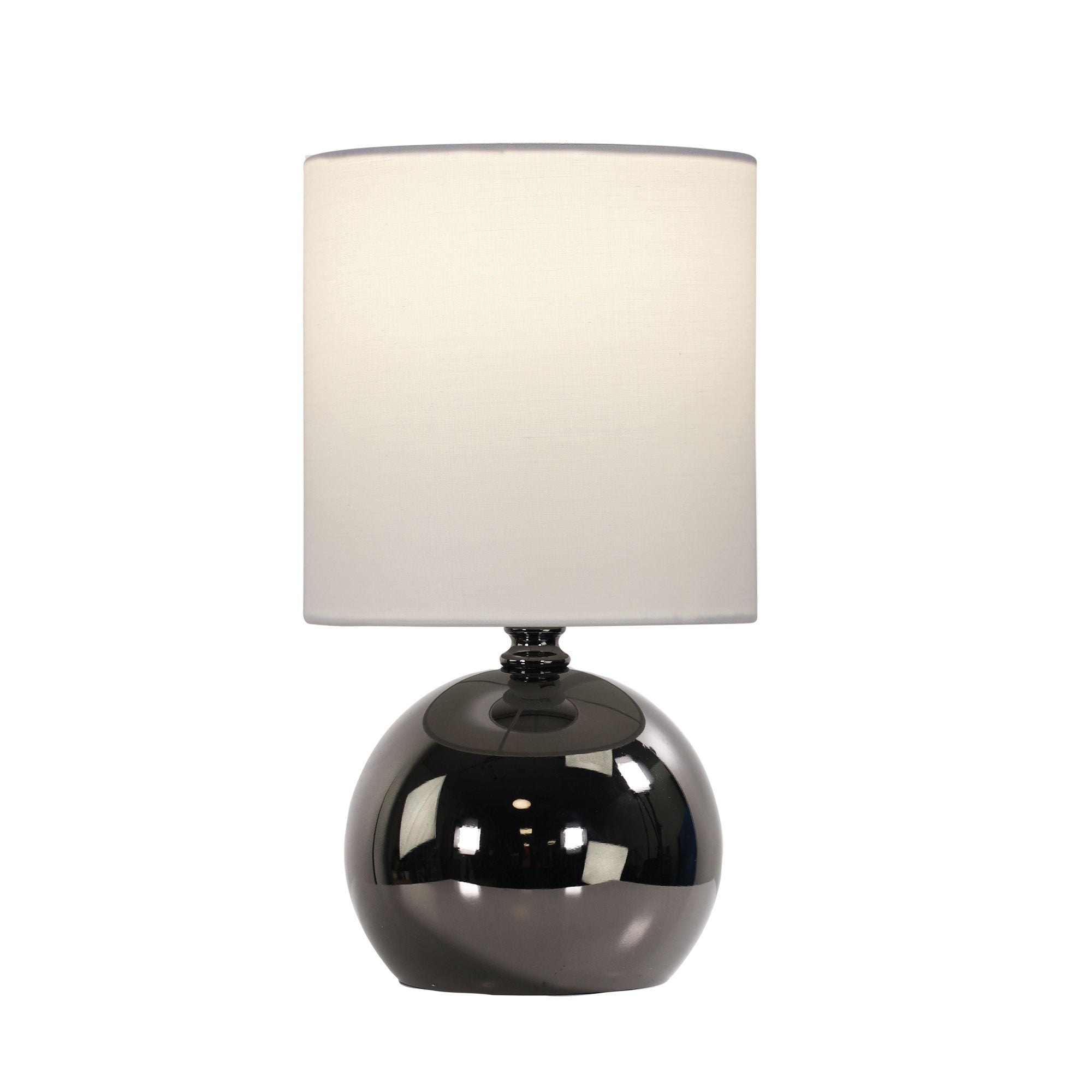 LOTTI GUNMETAL - ON / OFF Touch Lamp in Gunmetal Finish