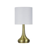 LOLA ANTIQUE BRASS - ON / OFF Touch Lamp in Antique Brass Finish