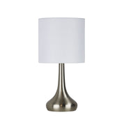 LOLA BRUSHED CHROME - ON / OFF Touch Lamp Brushed Chrome Finish