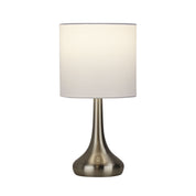 LOLA BRUSHED CHROME - ON / OFF Touch Lamp Brushed Chrome Finish