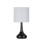 LOLA GUNMETAL - ON / OFF Touch Lamp in Gunmetal Finish