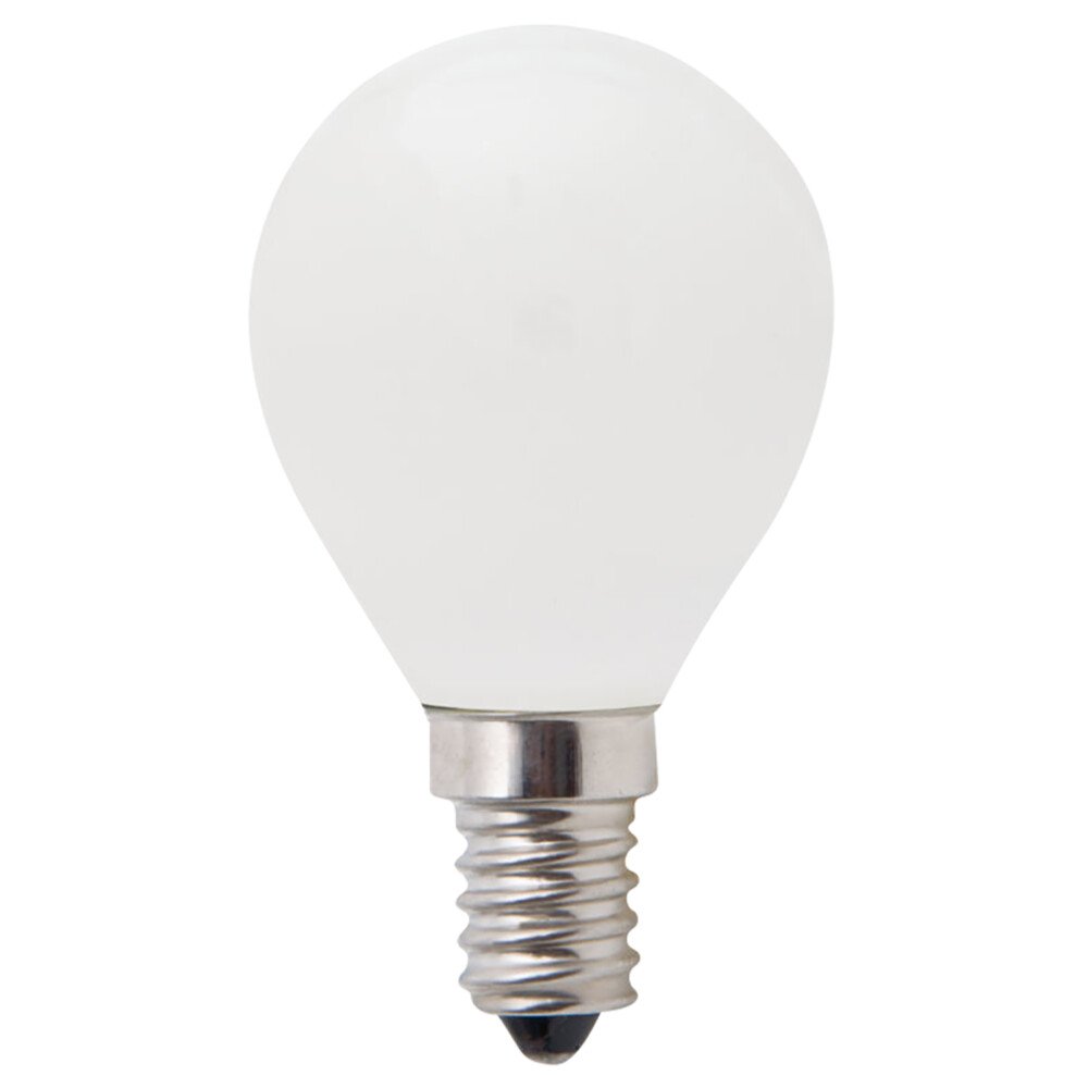 Fancy LED Filament Globe 240V 4W SES Opal Glass 2700K