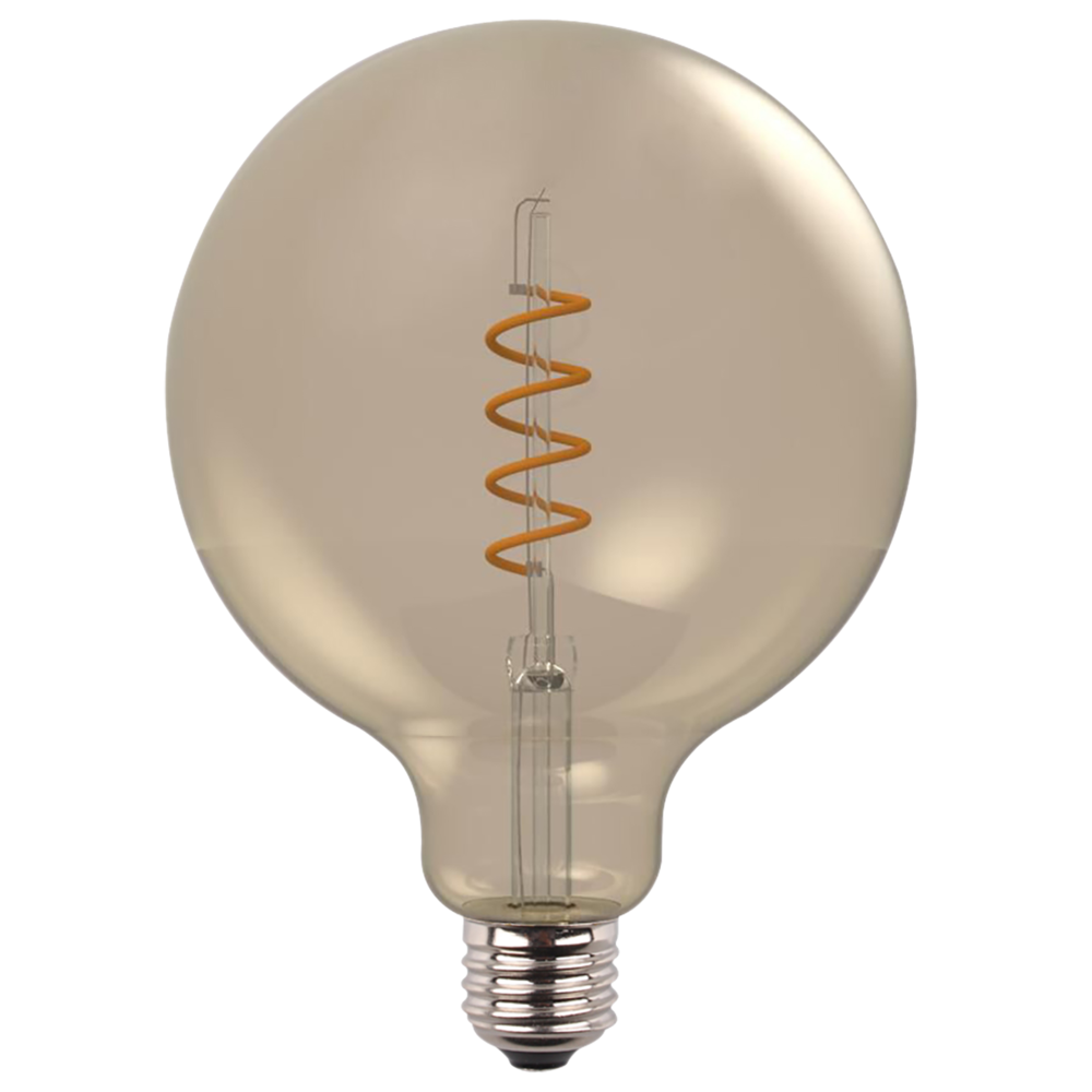 LG125 LED Filament Globe 240V 1W ES Champagne Glass 2200K