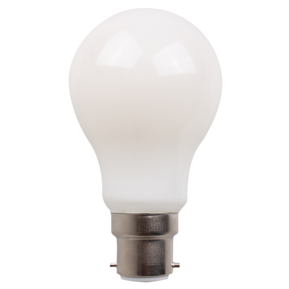 LG9 LED Filament Globe 240V 8W BC Opal Polycarbonate 5000K