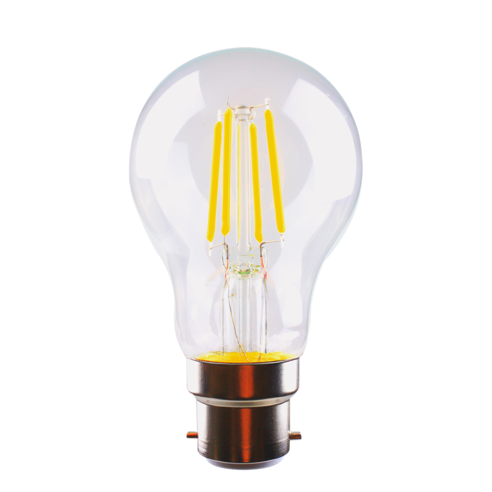 LG9 LED Filament Globe 240V 8W BC Clear Glass 5000K