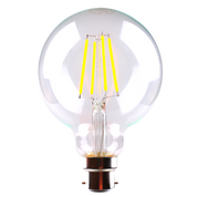 LG95 LED Filament Globe 240V 6W BC Clear Glass 2700K