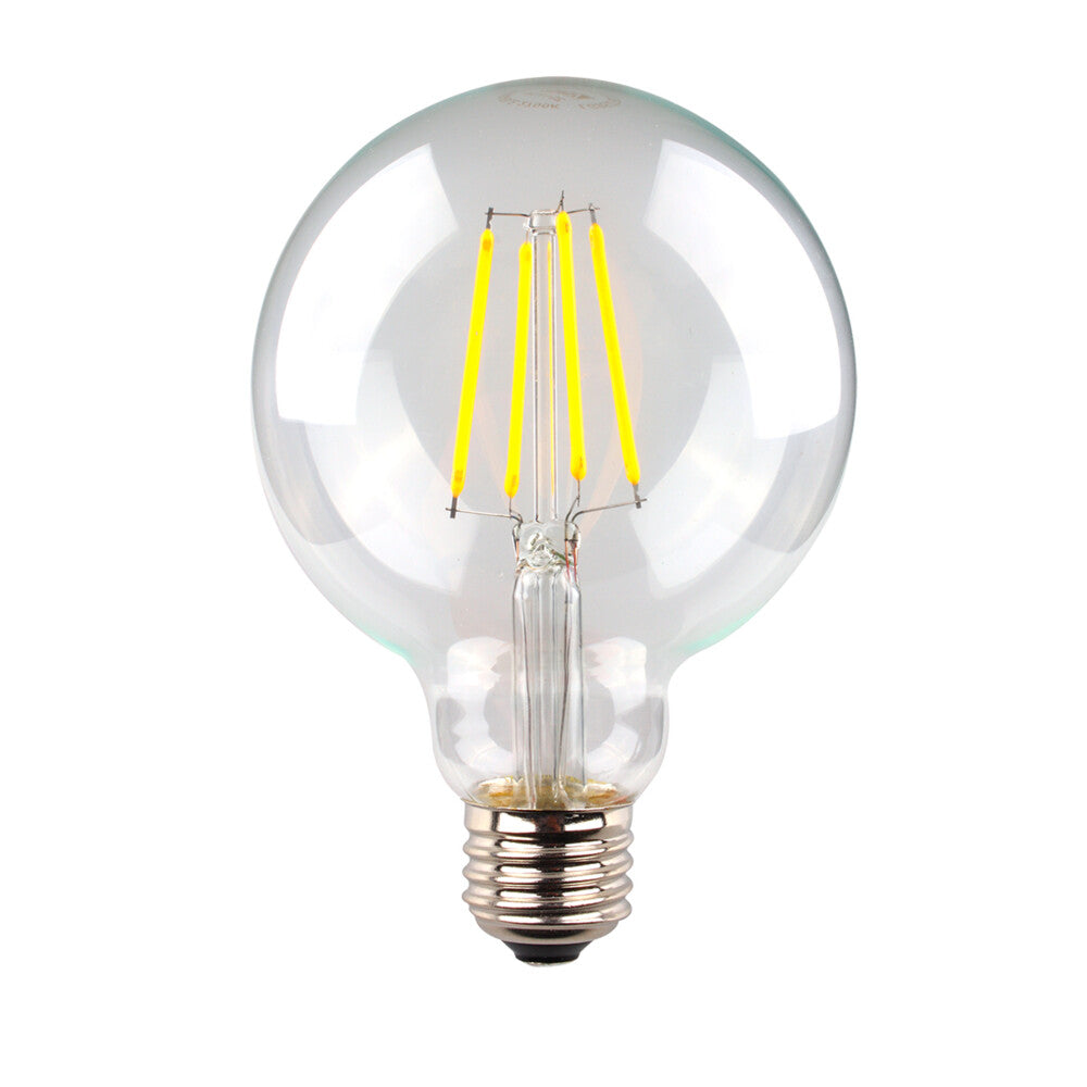 LG95 LED Filament Globe 240V 6W ES Clear Glass 5000K