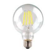 LG95 LED Filament Globe 240V 6W ES Clear Glass 5000K