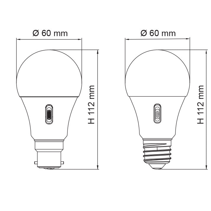 LGS4 LED Globe 240V 4W ES Opal Polycarbonate 3CCT
