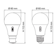 LGS14 LED Globe 240V 12W BC Opal Polycarbonate 3CCT