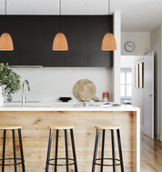 LIGNA: Retro Replica Wood Oblong Pendant Lights