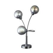 Candice 3 Light Table Lamp Chrome