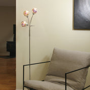 Candice 3 Light Floor Lamp Chrome
