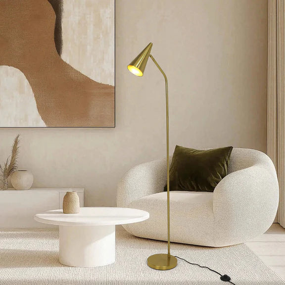 Isolde Floor Lamp Brass