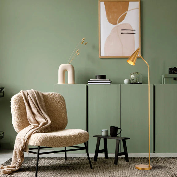 Isolde Floor Lamp Brass