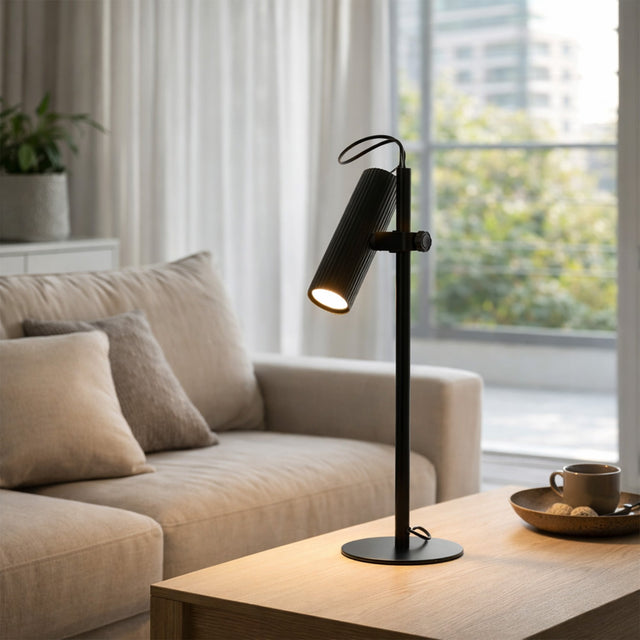 Tara Table Lamp with Adjustable Head Matte Black