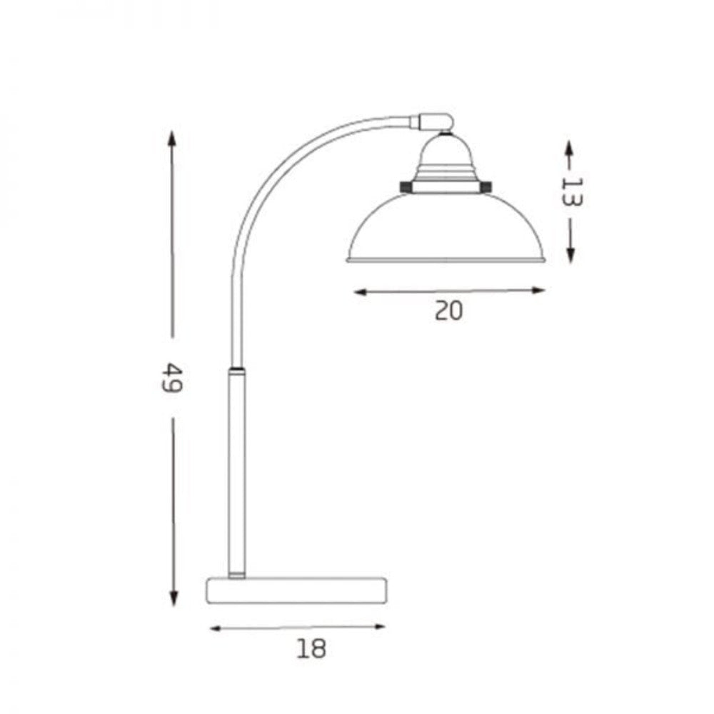 Manor Table Lamp Weathered Brass