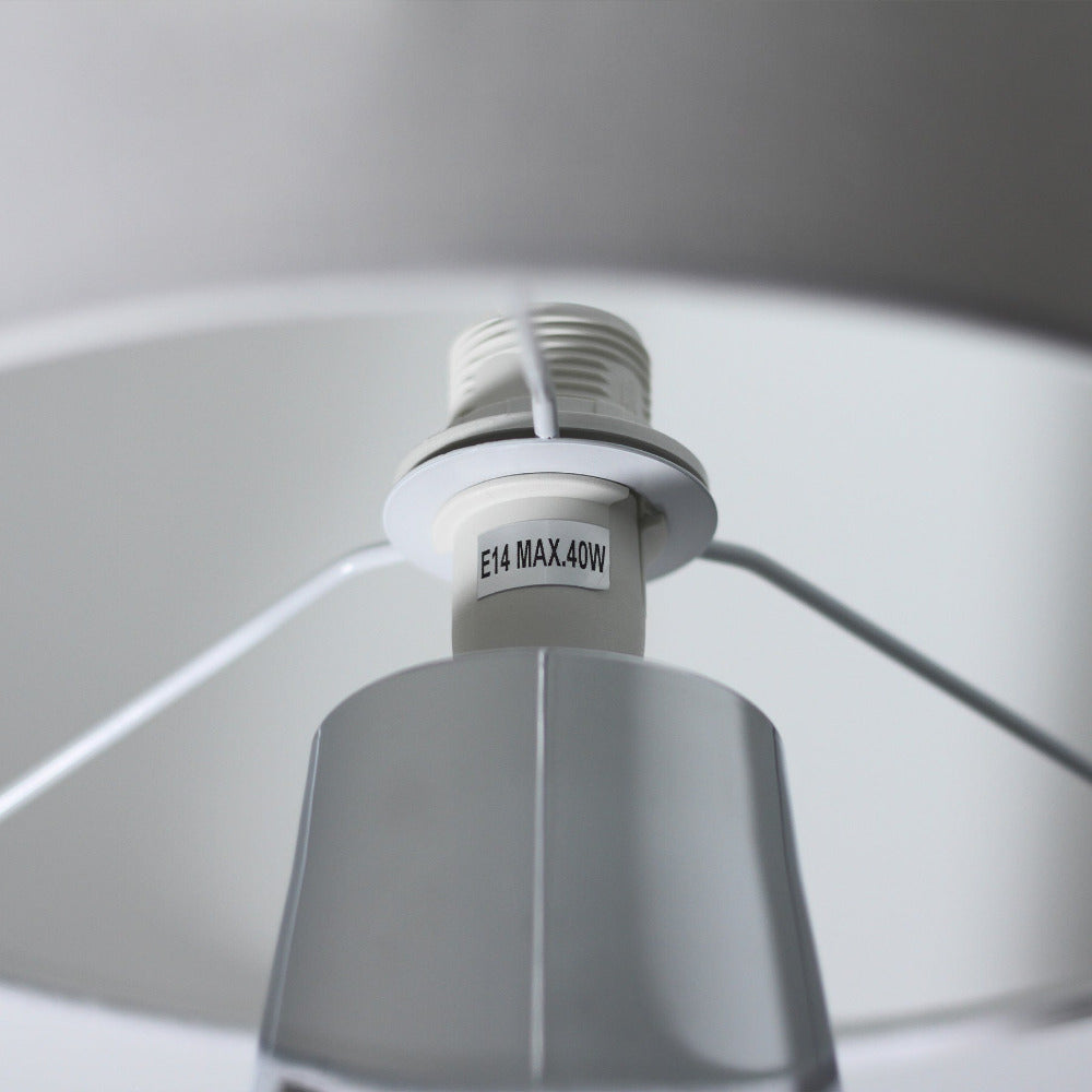 Tayla Table Lamp White Metal