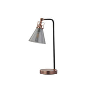 Conea Table Lamp Antique Copper & Smoky