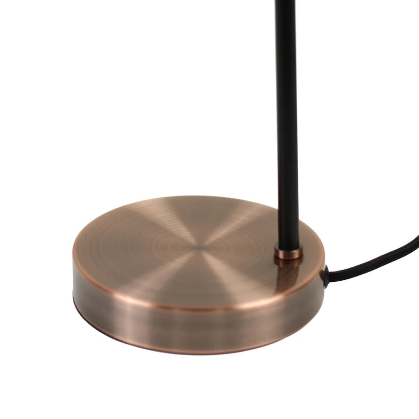 Conea Table Lamp Antique Copper & Smoky