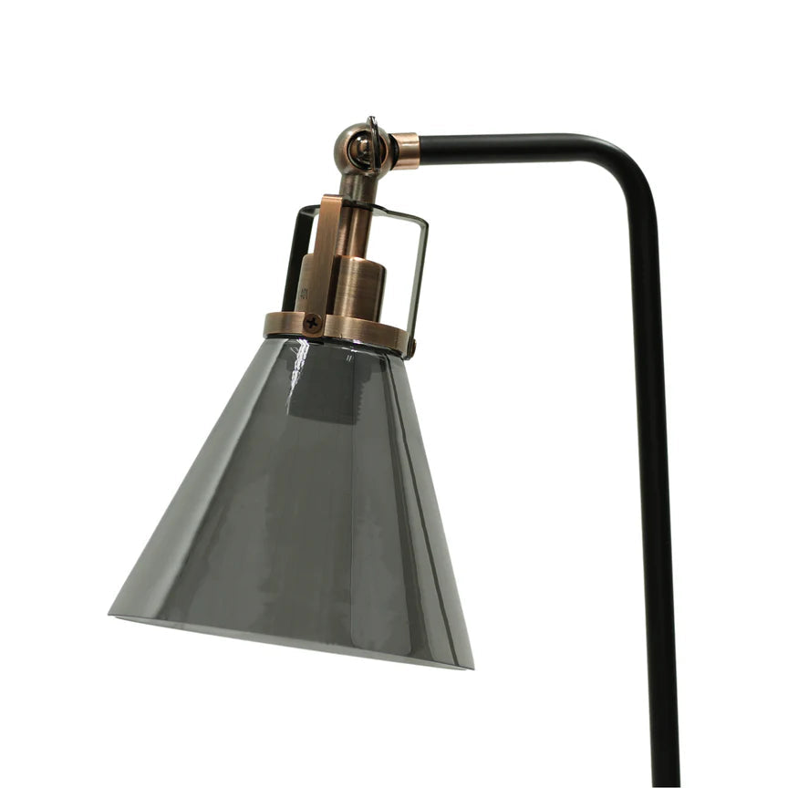 Conea Table Lamp Antique Copper & Smoky