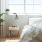 Conea Table Lamp Antique Copper & Smoky