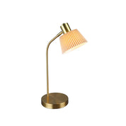 Ruston Table Lamp Brass & Khaki