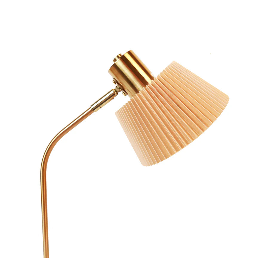 Ruston Table Lamp Brass & Khaki