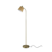 Ruston Floor Lamp Brass & Khaki