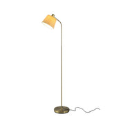 Ruston Floor Lamp Brass & Khaki