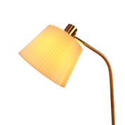 Ruston Floor Lamp Brass & Khaki