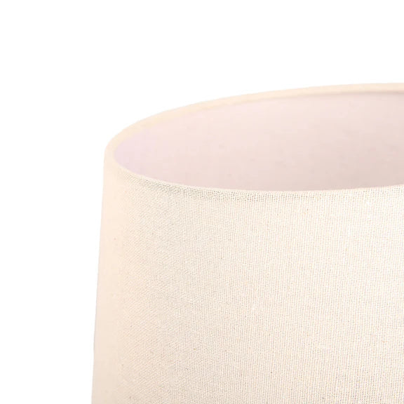 Jessamy Table Lamp Blue Glass & Natural