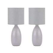 Nora Set of 2 Table Lamp Grey