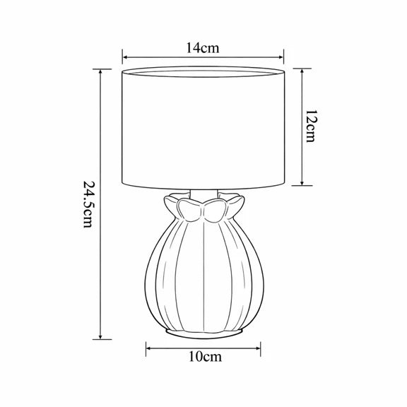 Blossom Set of 2 Table Lamp Mint & White